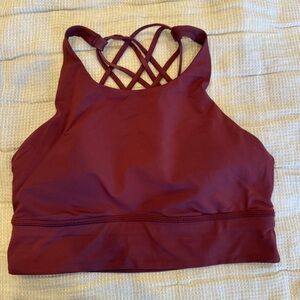 lululemon athletica Free to be sports bra red Merlot 10